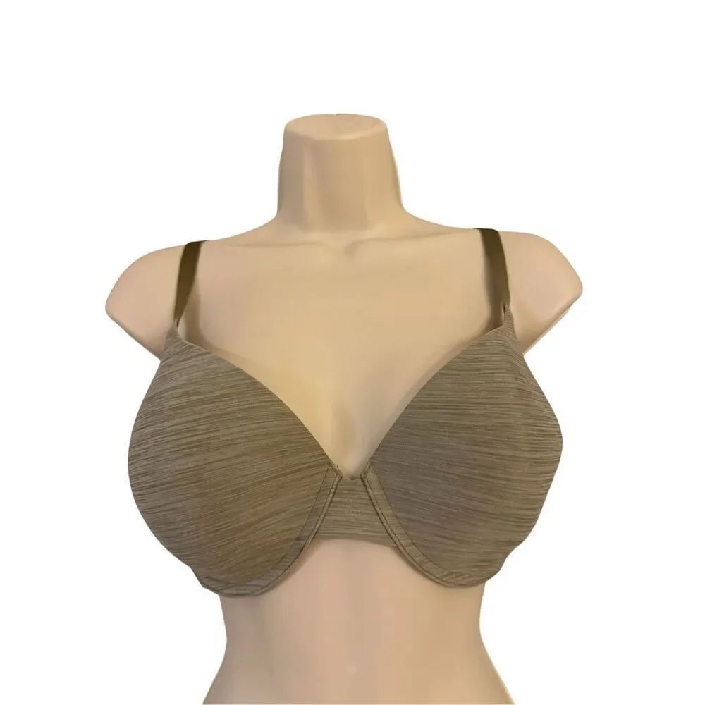 Victoria’s Secret 34DDD Olive Green Uplift Semi Demi Lightly Lined T-Shirt Bra
